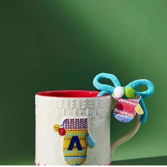 Anthropologie Bundle Up Monogram Mug "P" - Picture 3 of 3